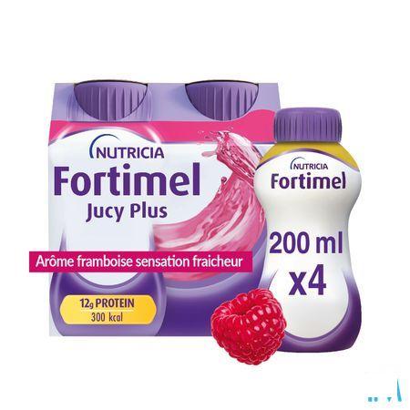 Fortimel Jucy Plus Framboos Verfr. 4 x 200 ml 185087