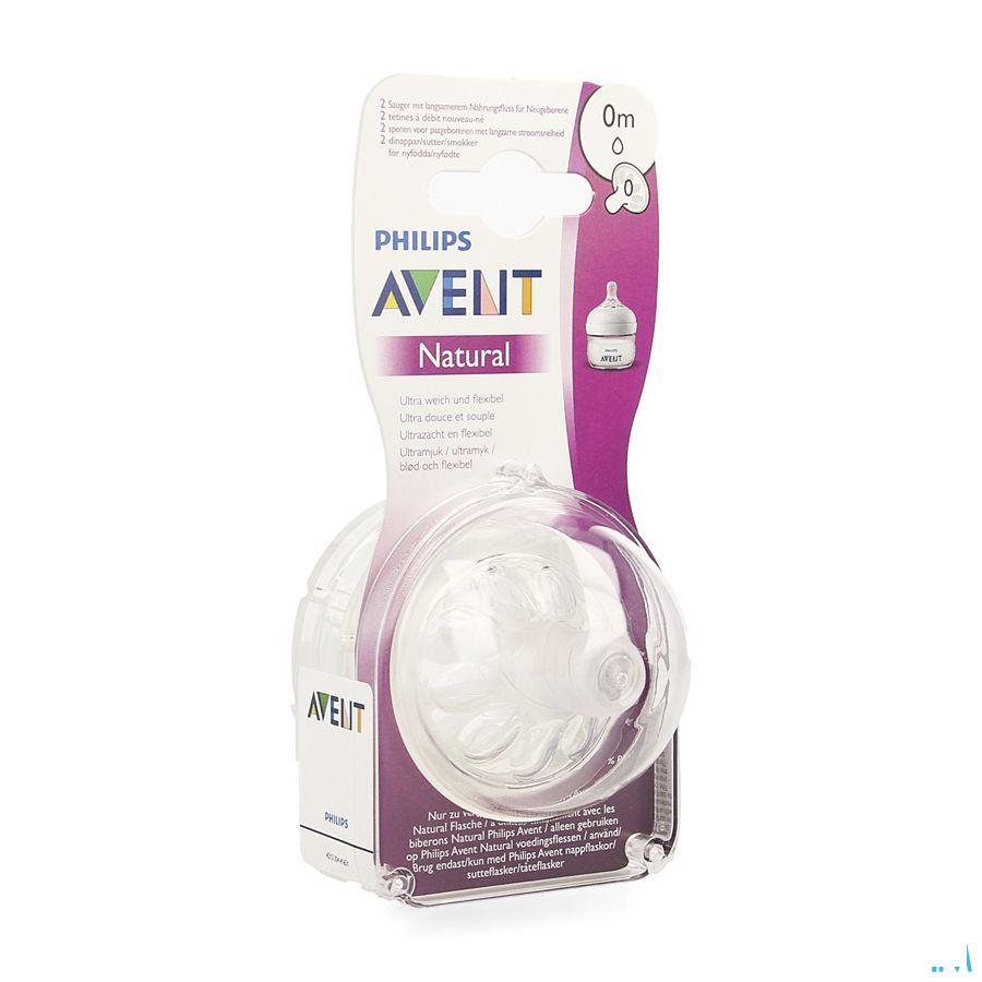 Philips Avent Natural 2.0 Zuigspeen Firstflow Scf040/27  -  Bomedys