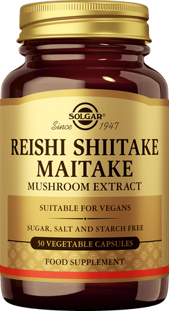 Reishi Shiitake Maitake Mushroom Extr. V-Capsule 50  -  Solgar Vitamins