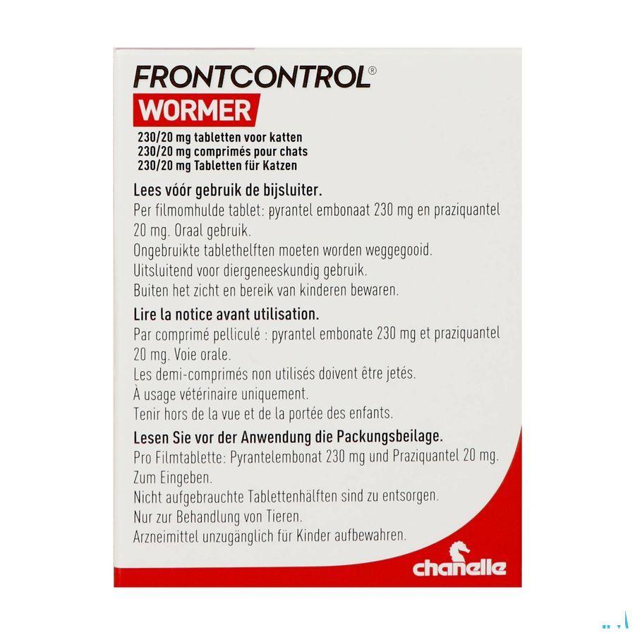 Frontcontrol Wormer 230 mg/20 mg Kat Tabl 2