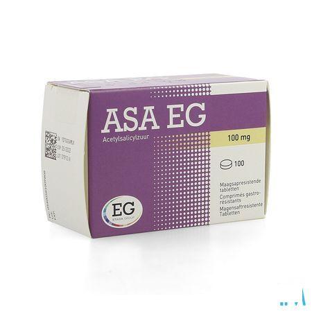 Asa Eg 100 mg Maagsapresist. Comp 100 X 100 mg Blist  -  EG