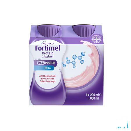 Fortimel Protein 2Kcal Aardbei 4X200 ml