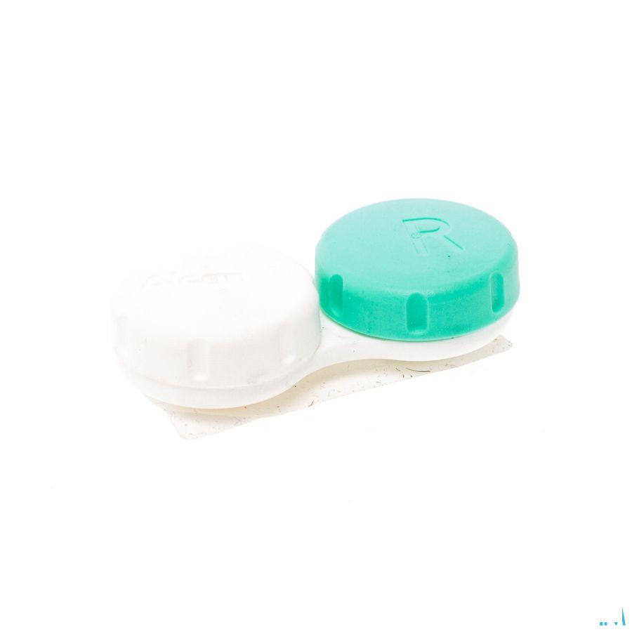 Opti-free Lenshouder Groen-wit 