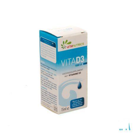 Vita D3 1000UI Vitanutrics Druppels 15 ml 