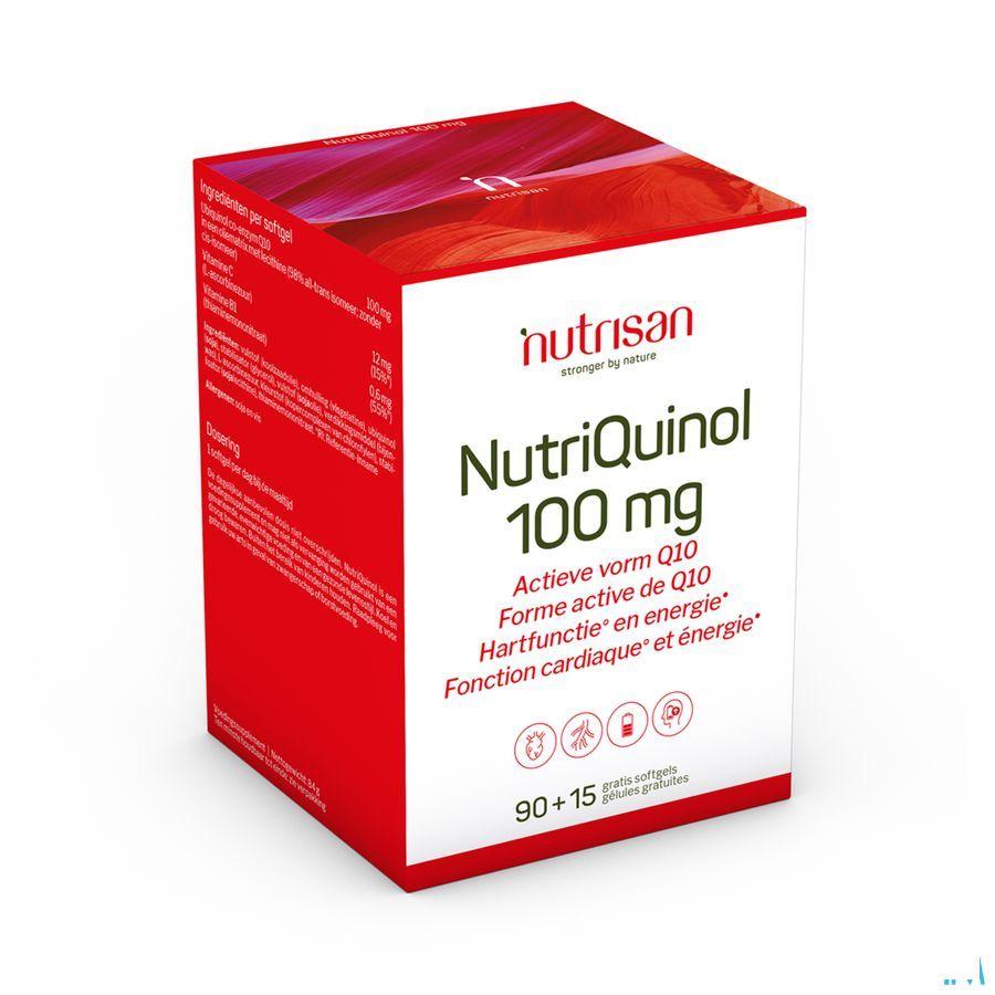 Nutriquinol 100 mg Softgels 90 + 15   -  Nutrisan