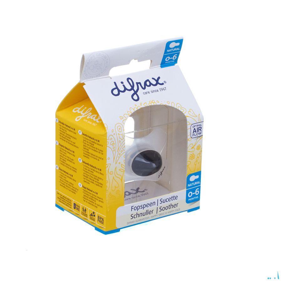 Difrax Fopspeen Natural 0-6 M  -  Difrax