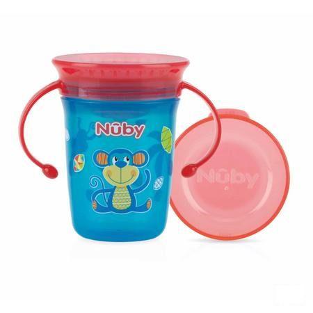 Nuby 360r Wonder Cup Handvatten Aqua 240 ml  -  New Valmar