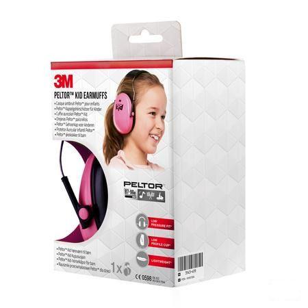Peltor Hearing Protector Kid Neon Pink 1  -  3M