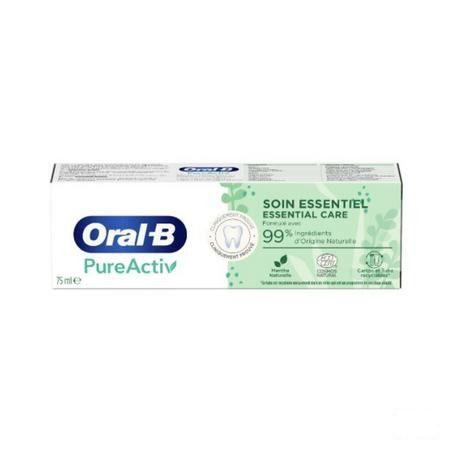 Oral B Tandpasta Pureactiv 0% Essential 75 ml