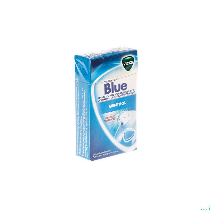 Vicks Past Blauw zonder suiker 40 gr Box