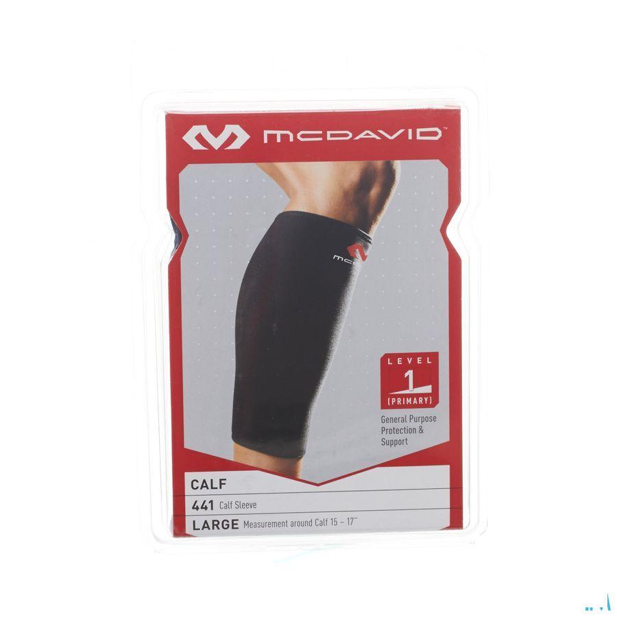 Mcdavid Del Calf Support Black/scarlet L 441