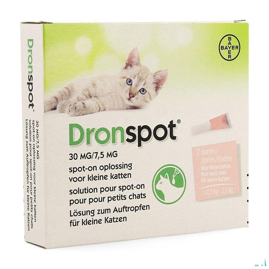 Dronspot 30 mg/7,5 mg Spot-On Chat P.>0,5-2,5Kg Pip2