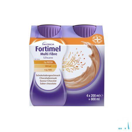Fortimel Multifiber 1.5Kcal Chocolade 4 x 200 ml