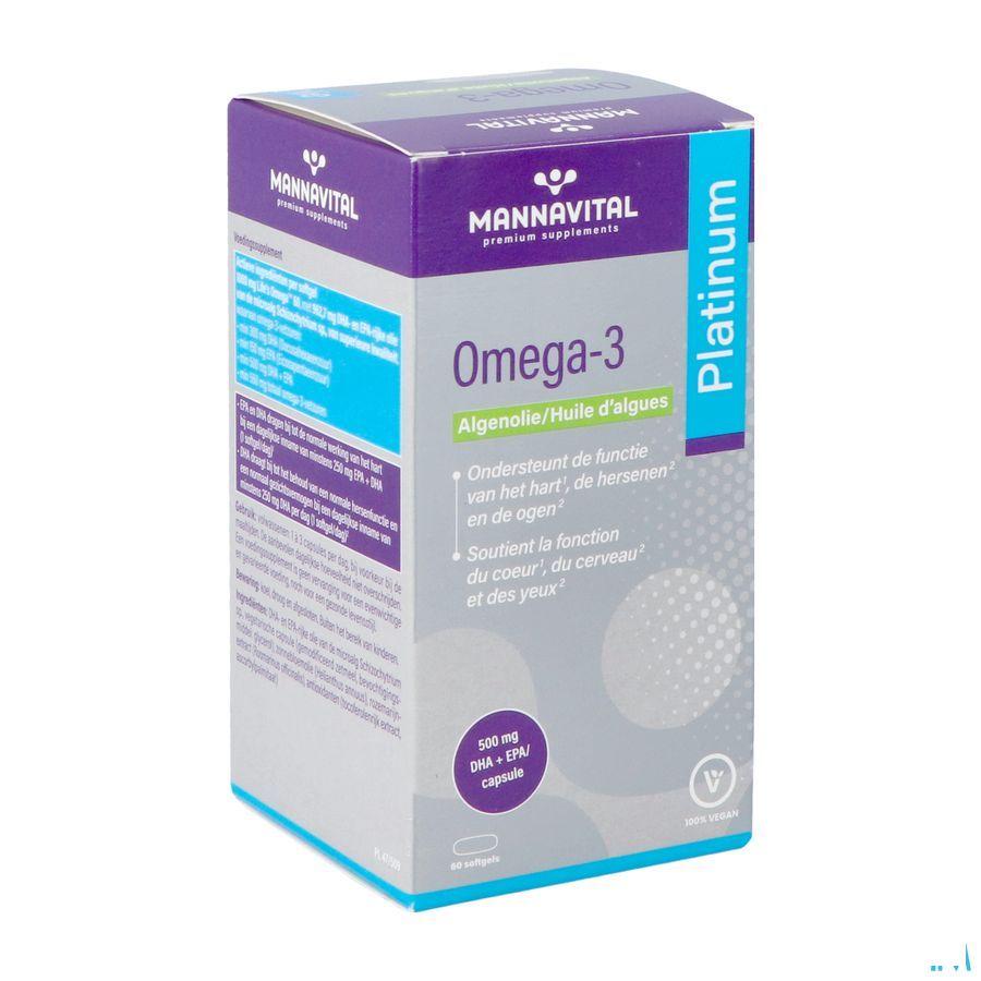 Mannavital Omega 3 Huile Algues V-Caps 60