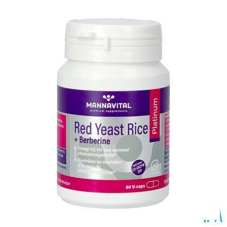 Mannavital Red Yeast Rice + Berberine Plat.V-Caps 60  -  Mannavita