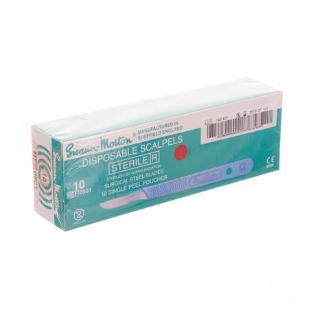 Scalpel S.m Disposable Steriel Nr10 10  -  Wm Supplies