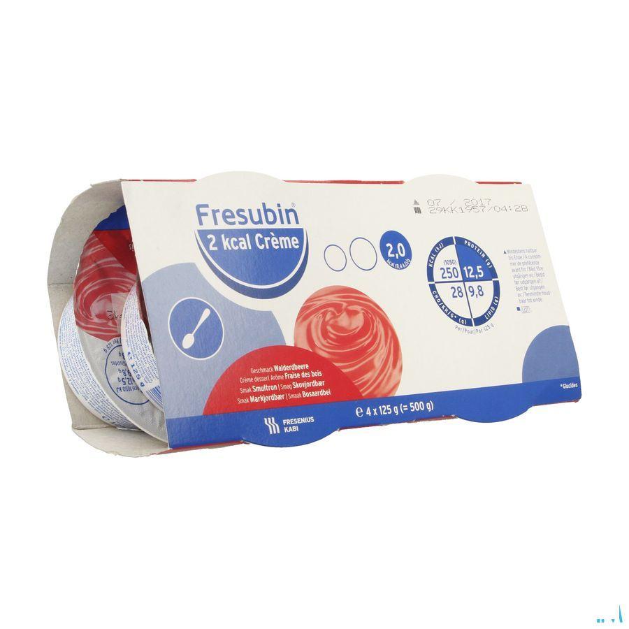 Fresubin 2kcal Creme Fraise Pot 4x125 gr  -  Fresenius