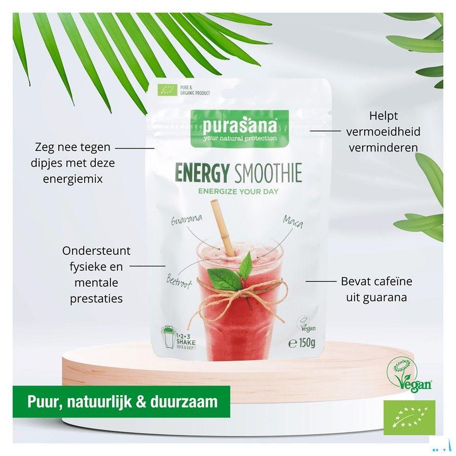 Purasana Energy Smoothie Poeder 150 gr Be-bio-02
