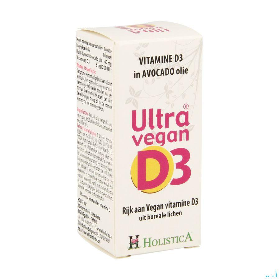 Ultra Vegan D3 Gouttes 8ml Holistica  -  Bioholistic Diffusion
