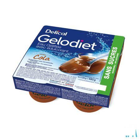 Gelodiet Gelwater Zoetstof Cola Pot 4x120 gr  -  Bs Nutrition