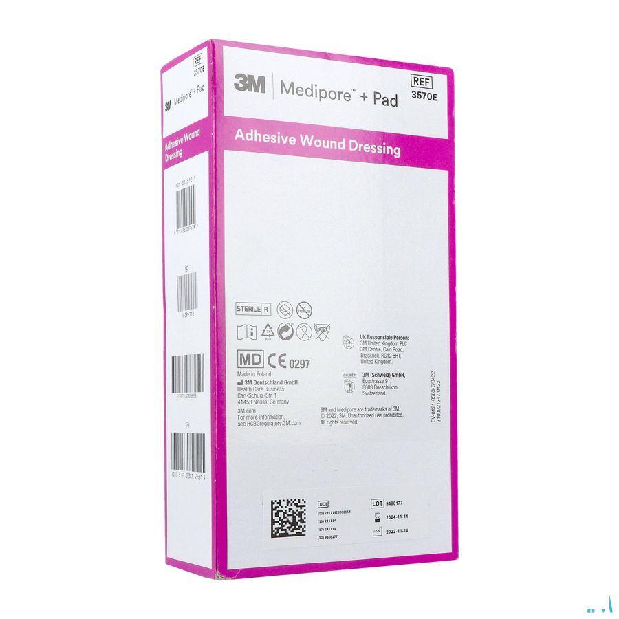 Medipore + Pad 3m 10x20,0cm 25 3570e  -  3M