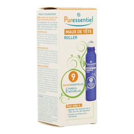 Puressentiel Roller Hoofdpijn 9 Essentiele Olie 5 ml  -  Puressentiel