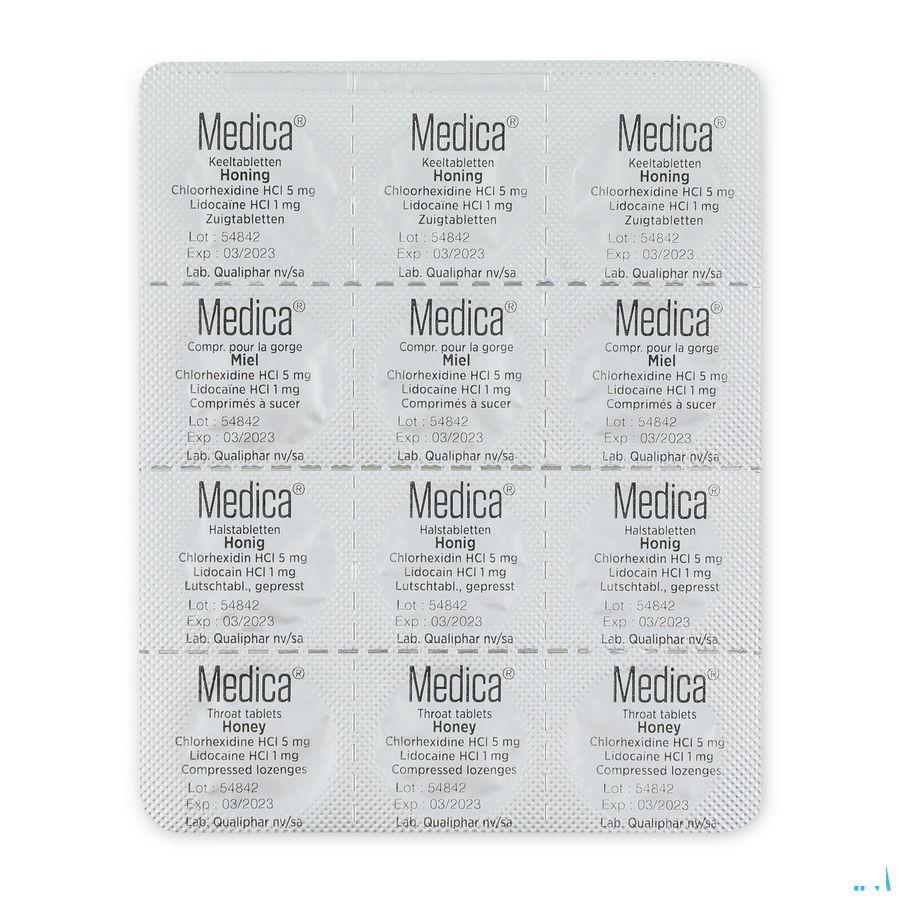 Medica Keeltabletten Honing Zuigtabl 36