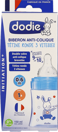 Dodie Biberon Initiation+ Bateau Bleu 150 ml