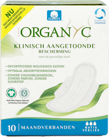 Organyc Serviettes Normal Coton Bio 10