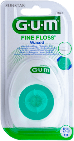 Gum Dentalfloss Fine Floss Waxed 54,8M 1555