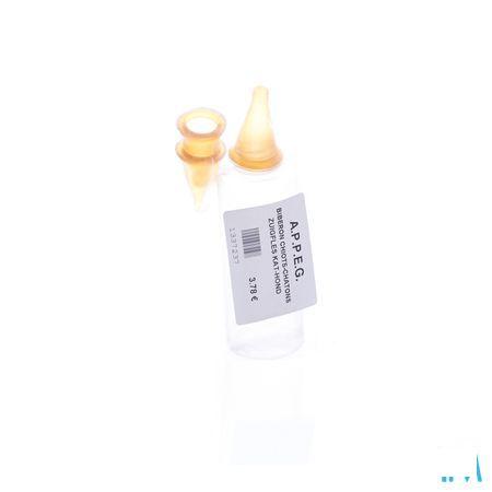 Appeg Biber Plast + 3 Tetines Chats-chiot100