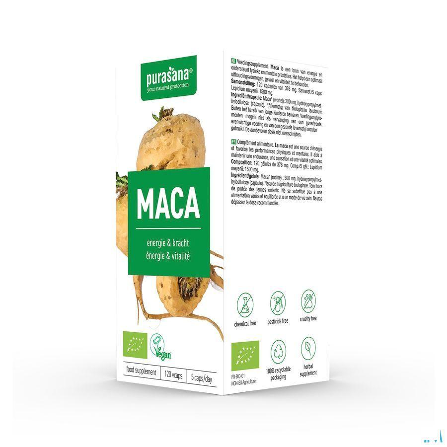 Purasana Vegan Maca 300Mg Bio V-Caps 120