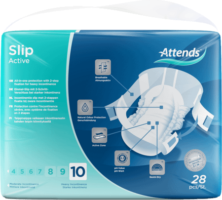 Attends Slip Active 10 Large 1x28
