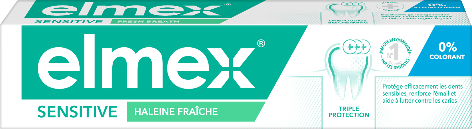 Elmex Sensitive Nett. Fraich. Dentifrice Tube 75 ml