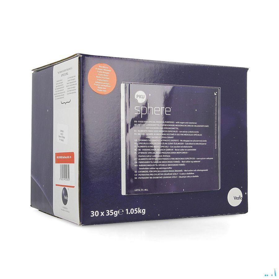 Pku Sphere 20 Rode Vruchten 30 X 35G