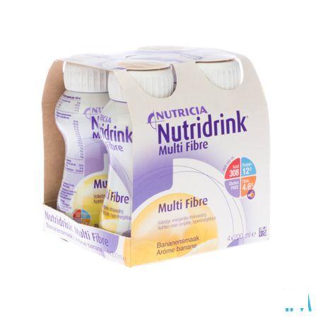 Nutridrink Multifibre Banaan 4x200 ml  -  Nutricia