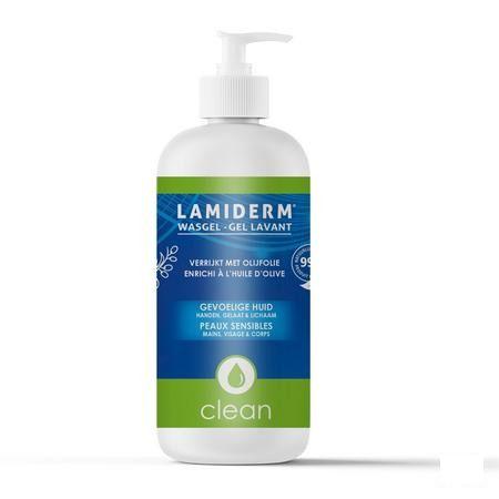 Lamiderm Clean Gel Lavant Huile Olive 500 ml  -  Qualiphar