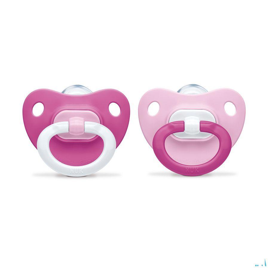 Nuk Sucettes 2 Classic Fashion Fille 6-18m 2  -  Eureka Pharma
