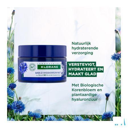Klorane Gezicht Korenbloem Nacht Hydra Bad 50 ml
