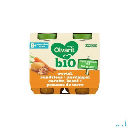 Olvarit Bio Carotte Boeuf Pomme De Terre 8M 2X200G  -  Nutricia