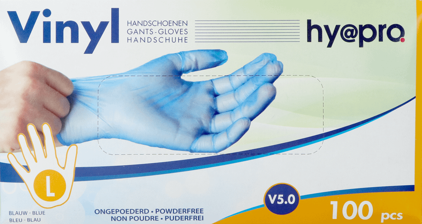Pharmex Handschoenen Blauw Vinyl L Poedervrij 100