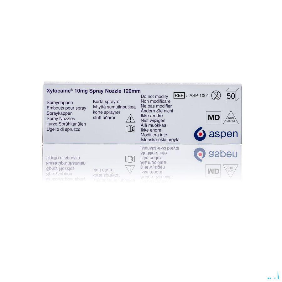 Xylocaine N/ster. Embouts/doppen 50 - 120 Mm