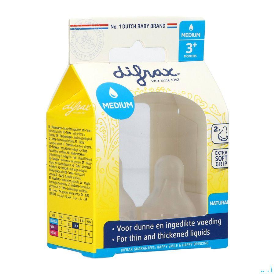 Difrax Flessenspeen Natural Medium 672  -  Difrax