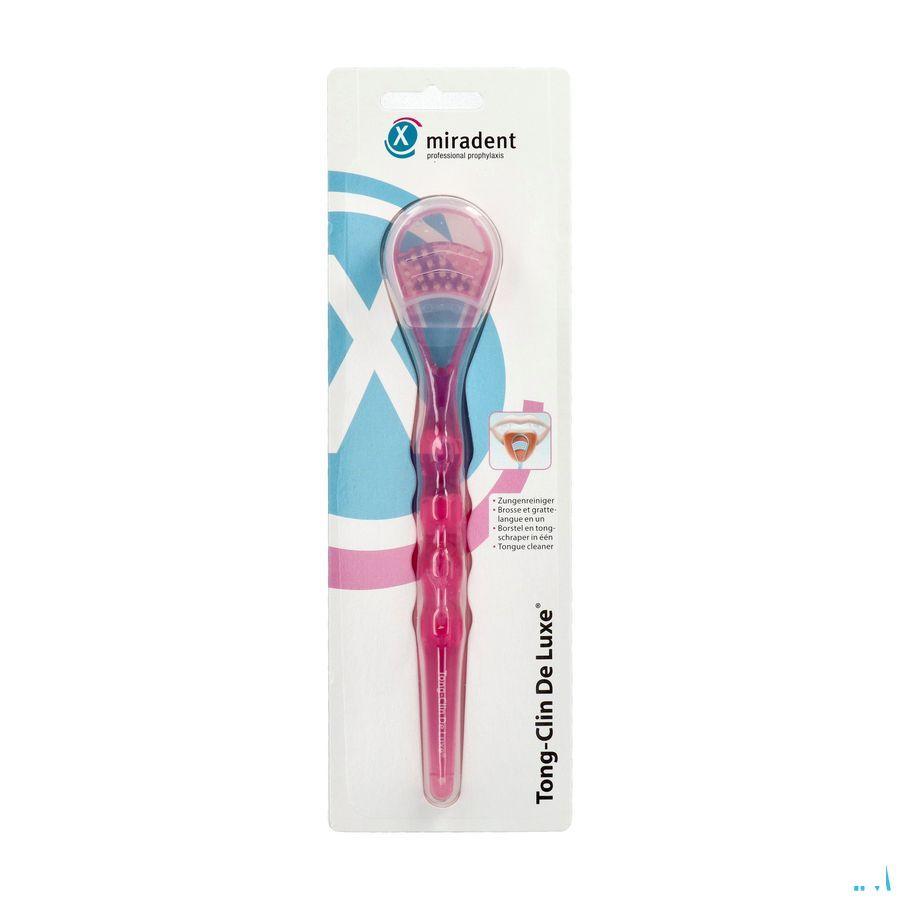 Miradent Gratte Langue Deluxe Rose  -  Eureka Pharma