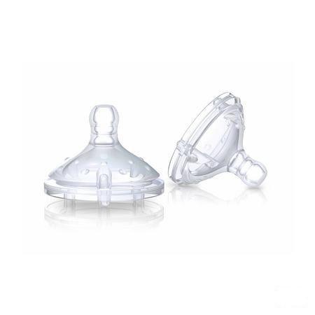 Nuby Nt Softflex & trade; Vervangspeen - Slow Flow 0m +   -  New Valmar