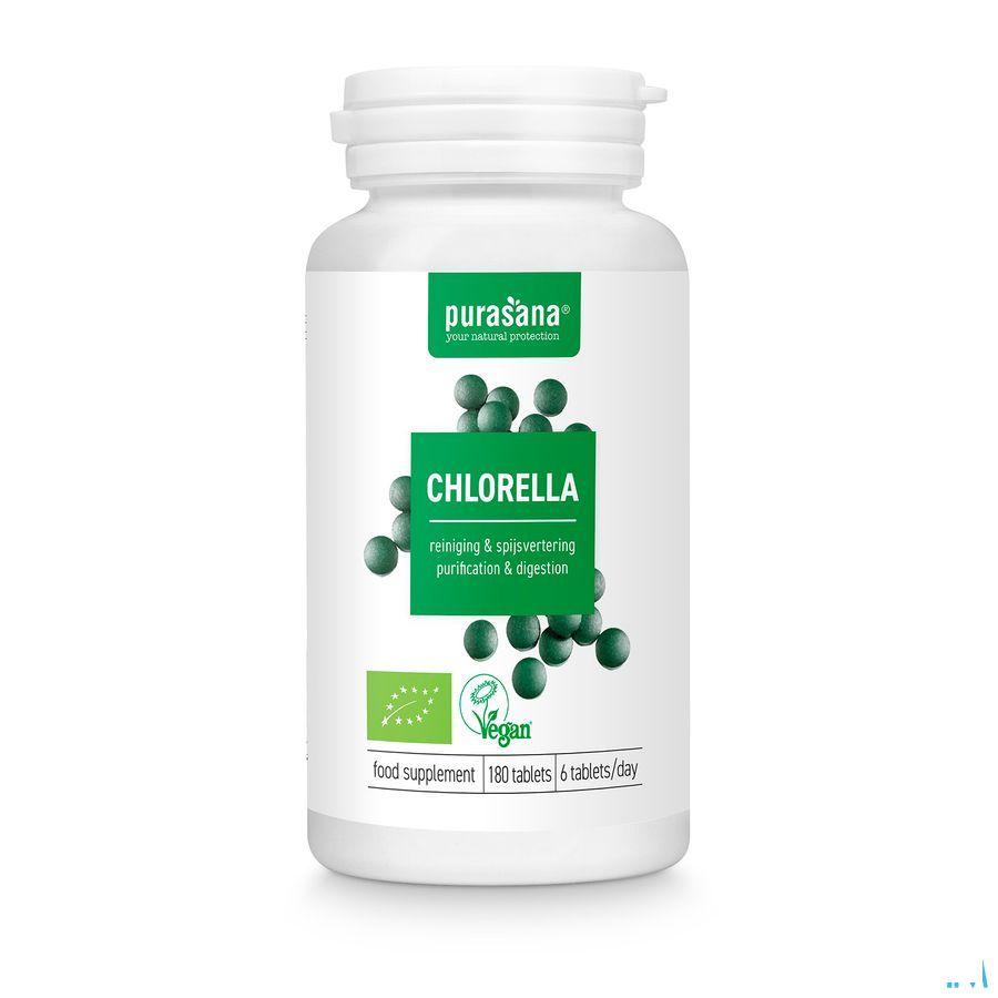 Purasana Chlorella Broken Cell Wall Bio Comprimes 180