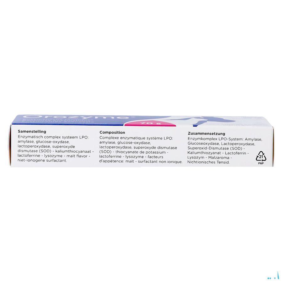 Orozyme Canine Tandp Enzymatisch Hond Tube 70 gr  -  Ecuphar