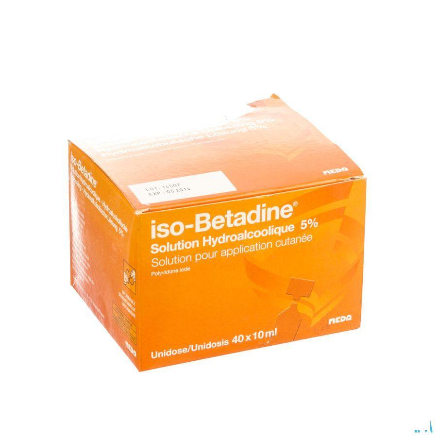Iso Betadine Sol Hydroalcoolique 5%  40 X 10 ml