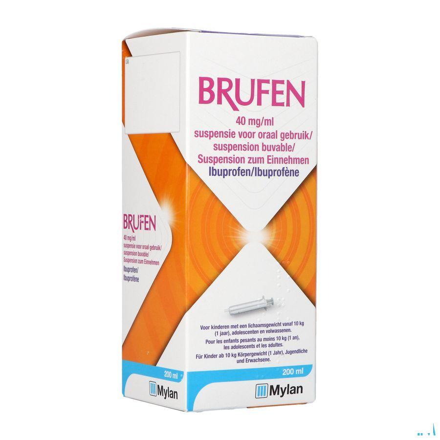 Brufen 40 mg/Ml Susp Oraal Gebruik 200 ml