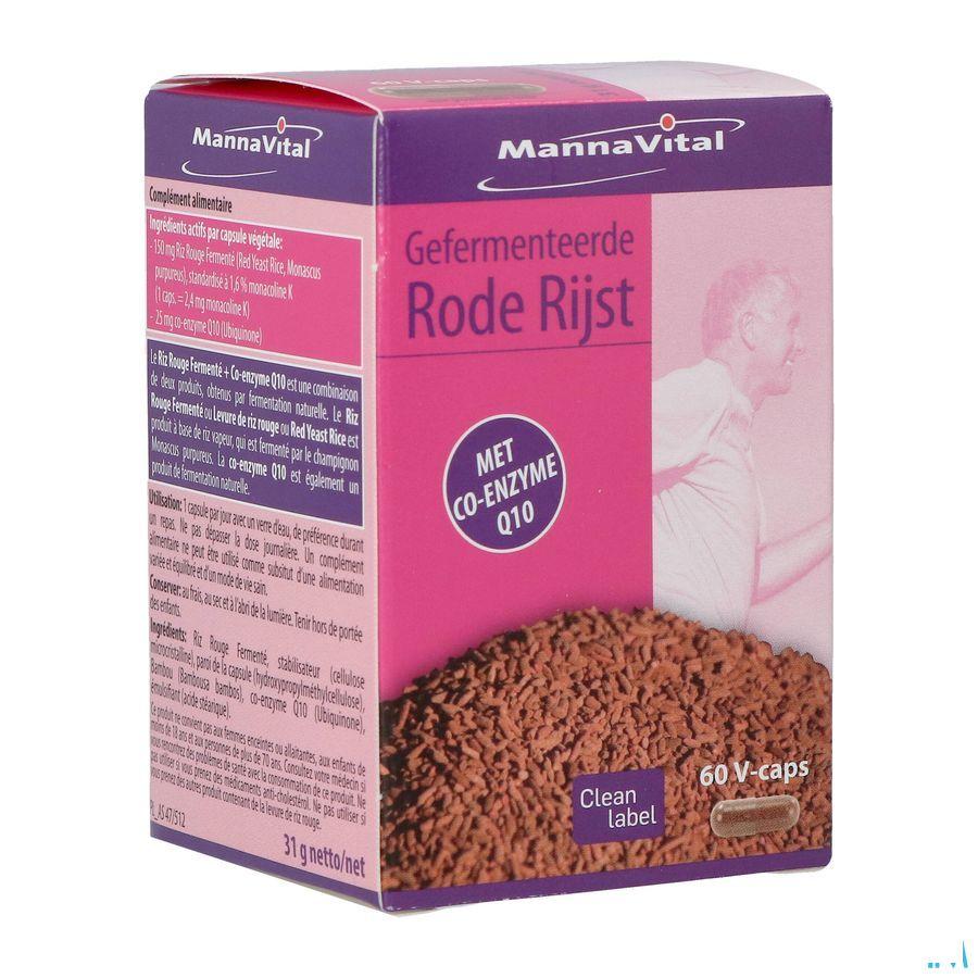 Mannavital Gefermenteerde Rode Rijst V-Caps 60